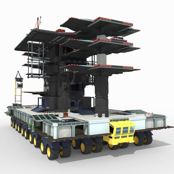 mobile landing place mlp-13 3d model - MLP-13 (Mobile Landing Place) by Tschirner